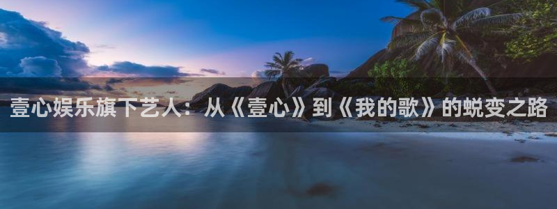 万向娱乐体育3：壹心娱乐旗下艺人：从《壹心》到《我的歌》的蜕变之路