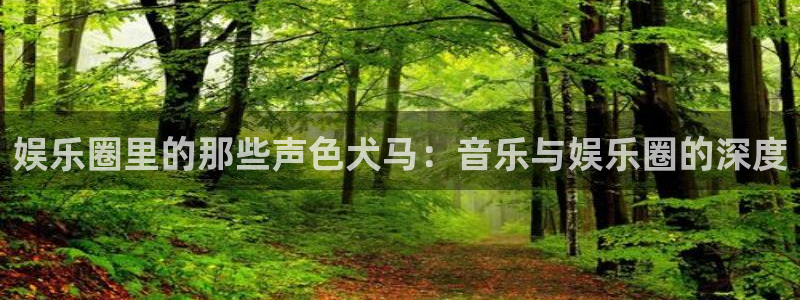 万向娱乐3平台登录注册：娱乐圈里的那些声色犬马：音乐与娱乐圈的深度
