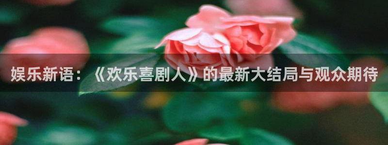 万向娱乐平台开户链接：娱乐新语：《欢乐喜剧人》的最新大结局与观众期待